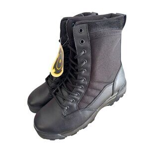 Original S.W.A.T. Classic 9" Tactical Boots Size 10 Black Leather & Cordura Dura